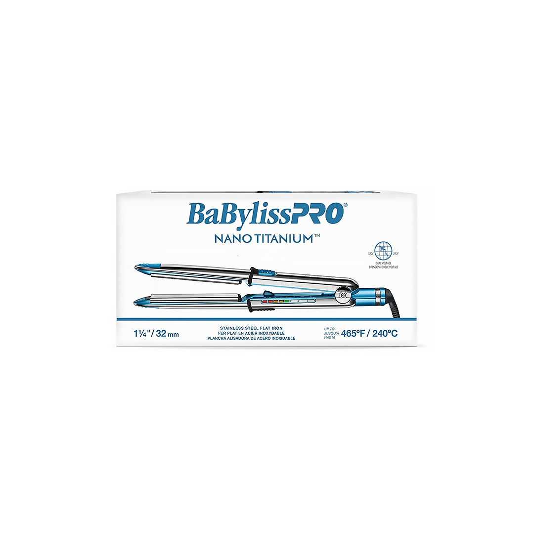 Plancha iónica de acero inoxidable de 1¼" Optima3000 Babyliss Pro