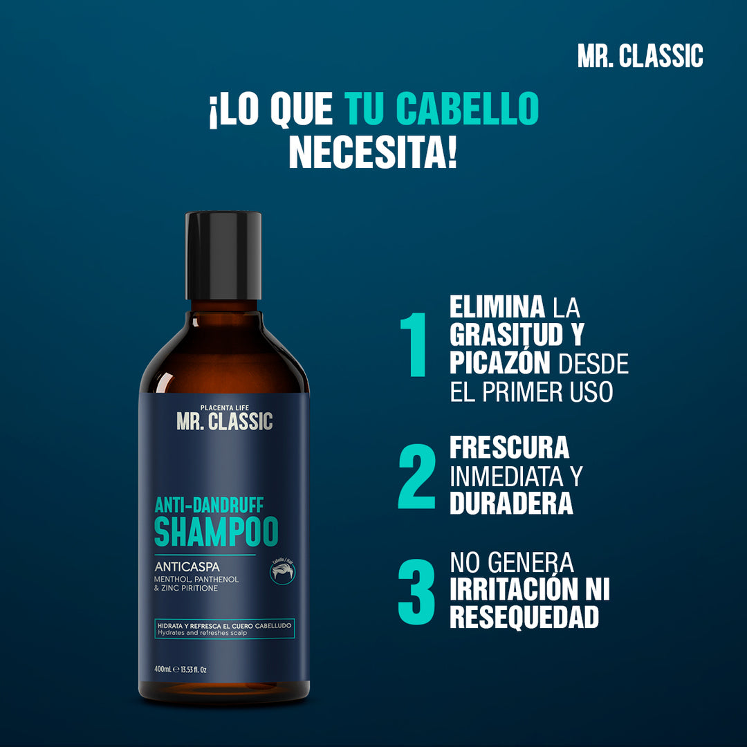 Shampoo Mr. Classic Anticaspa 400ML