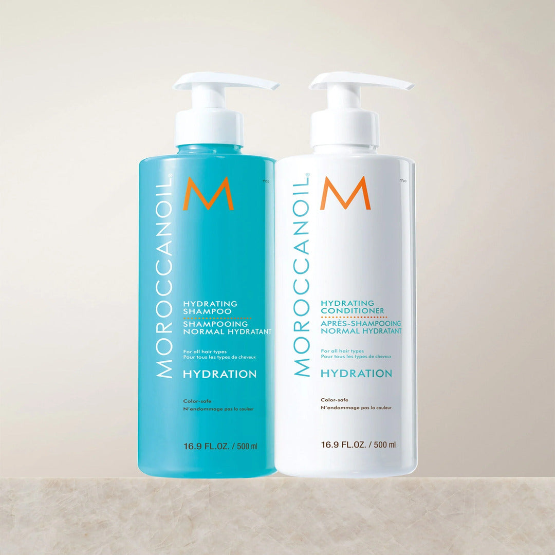 Dúo Hidratación Moroccanoil Shampoo + Acondicionador 500ml