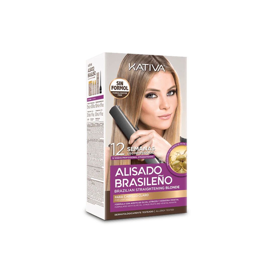 Kativa Kit Alisado Brasileño para Cabello Rubio