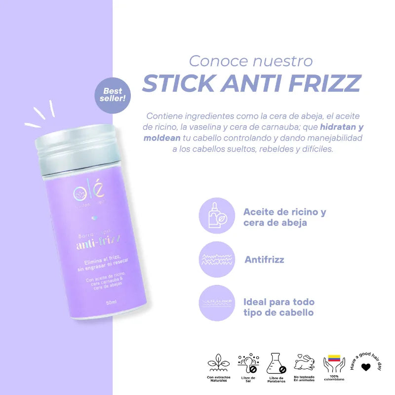 Stick capilar cera en barra fijadora Olé