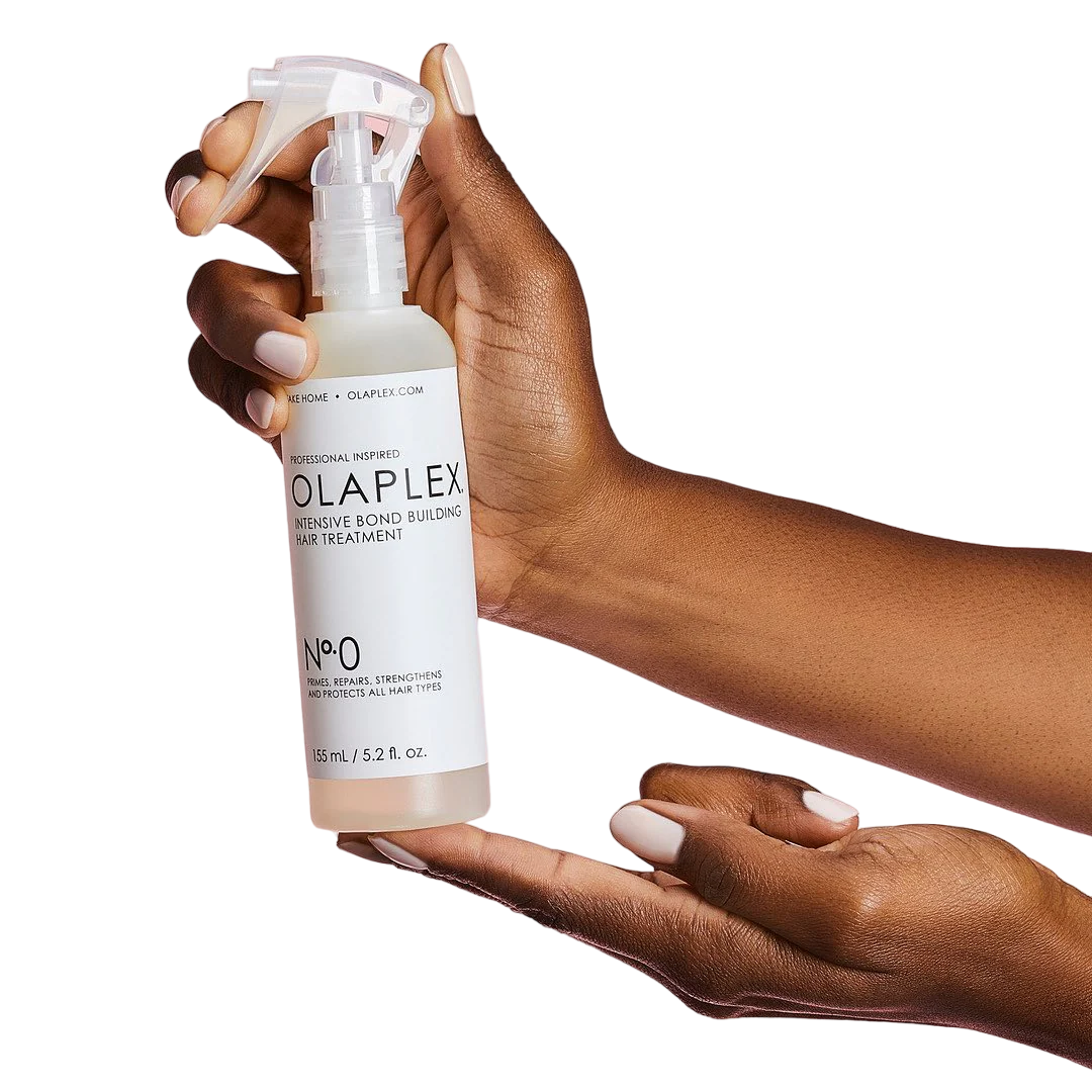 Botella de Olaplex No. 0 Intensive Bond Building Hair Treatment con aplicador en spray, tratamiento reparador intensivo pre-tratamiento, tamaño 155ml / 5.2 fl oz.